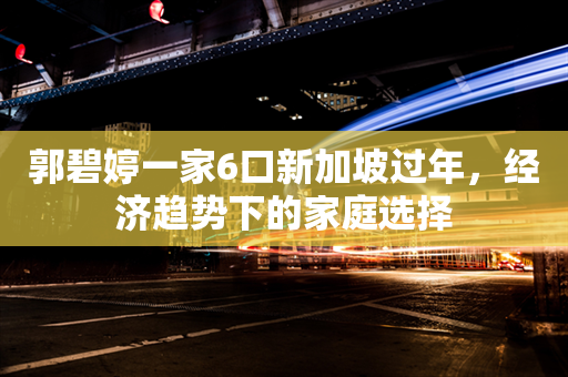 郭碧婷一家6口新加坡过年，经济趋势下的家庭选择